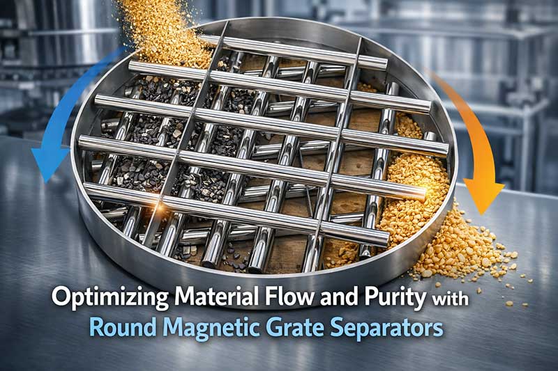 Purity Using Round Magnetic Grate