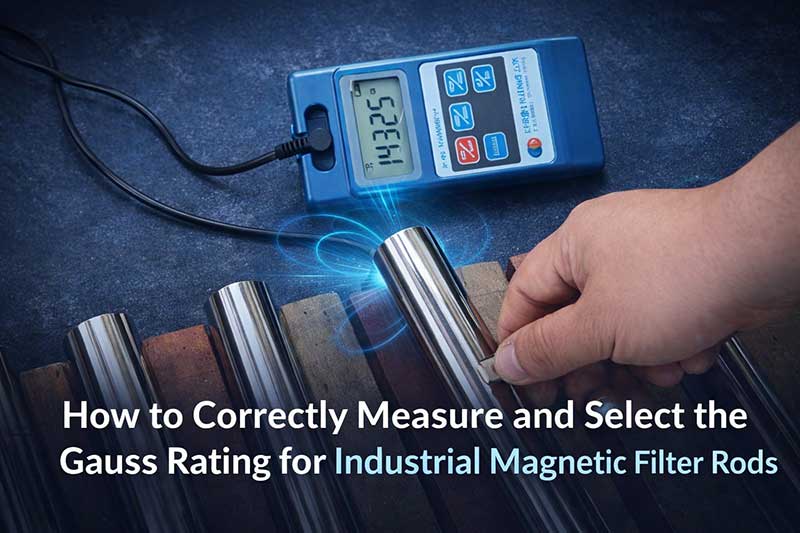 Select the Gauss Rating for Industrial Magnetic Filter Rods