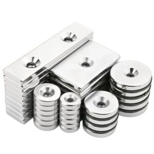 Countersunk Block & Disc Magnets