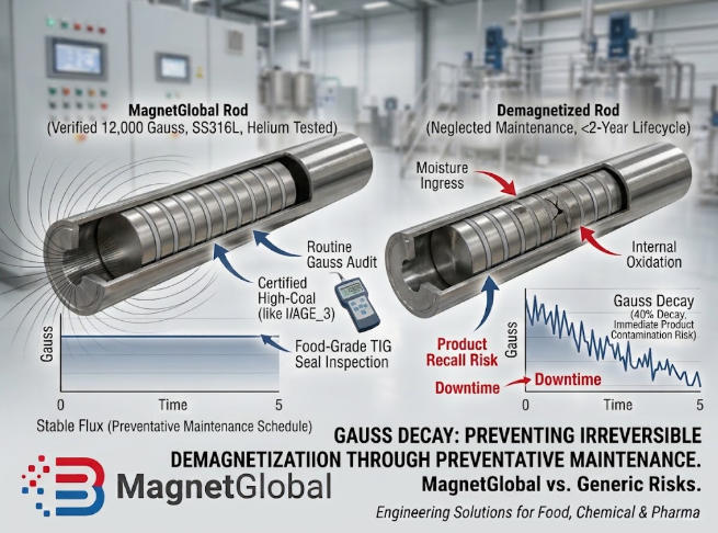 Why Is Your Magnetic Separator Losing Gauss Rating? (Causes & Prevention) 1 Understanding Gauss Decay